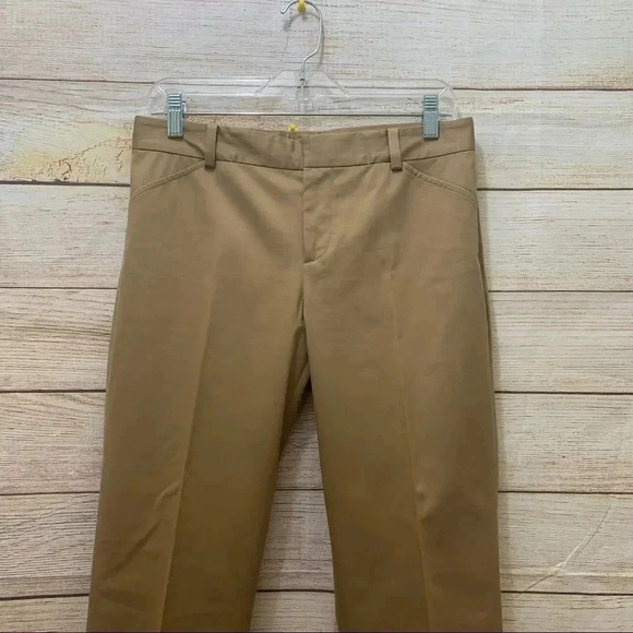 Ralph Lauren Black Label Size 4 Vintage Dress Pants Camel Khaki Cotton Blend - Picture 2 of 12